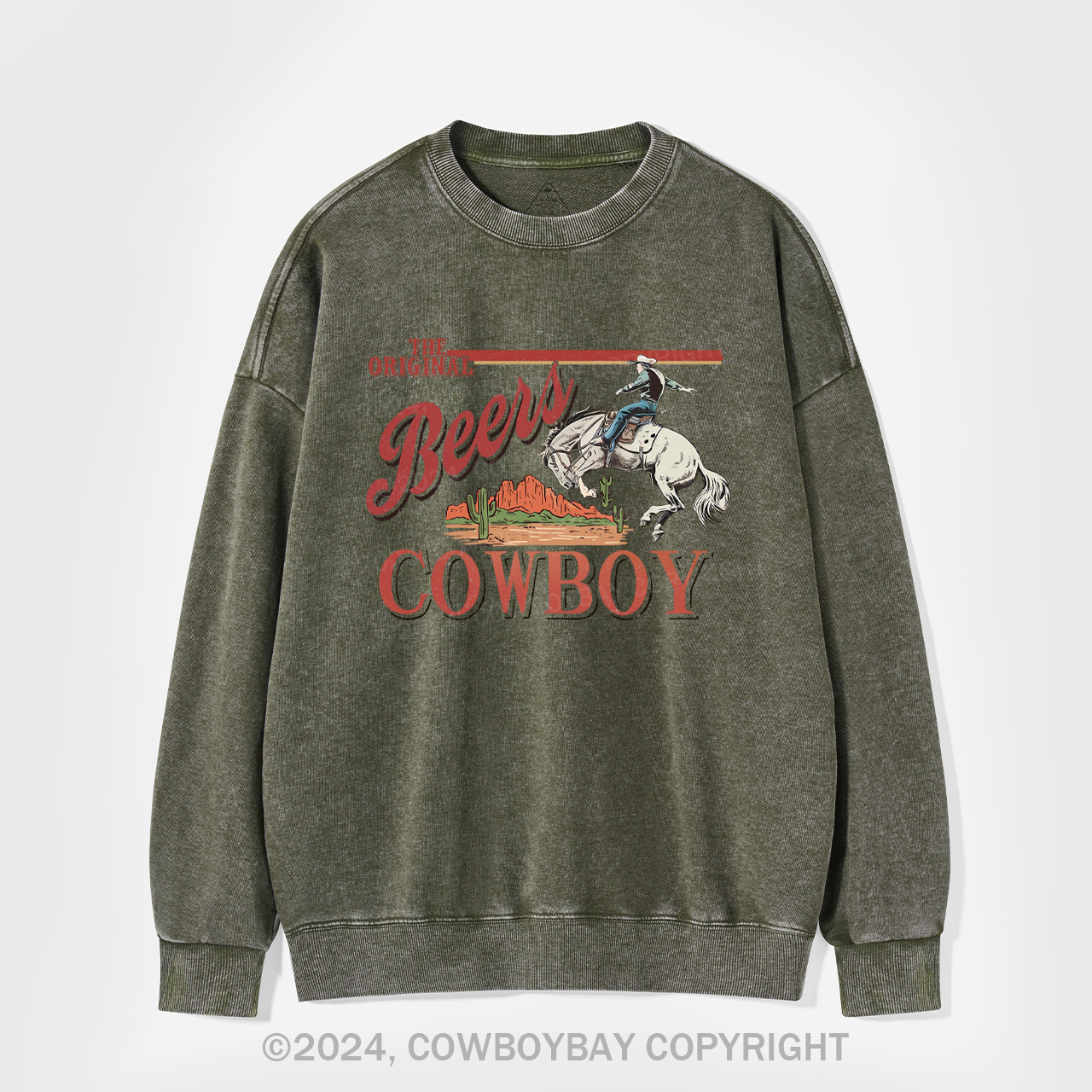Take The Beers To The Desert Washed Sweatshirts