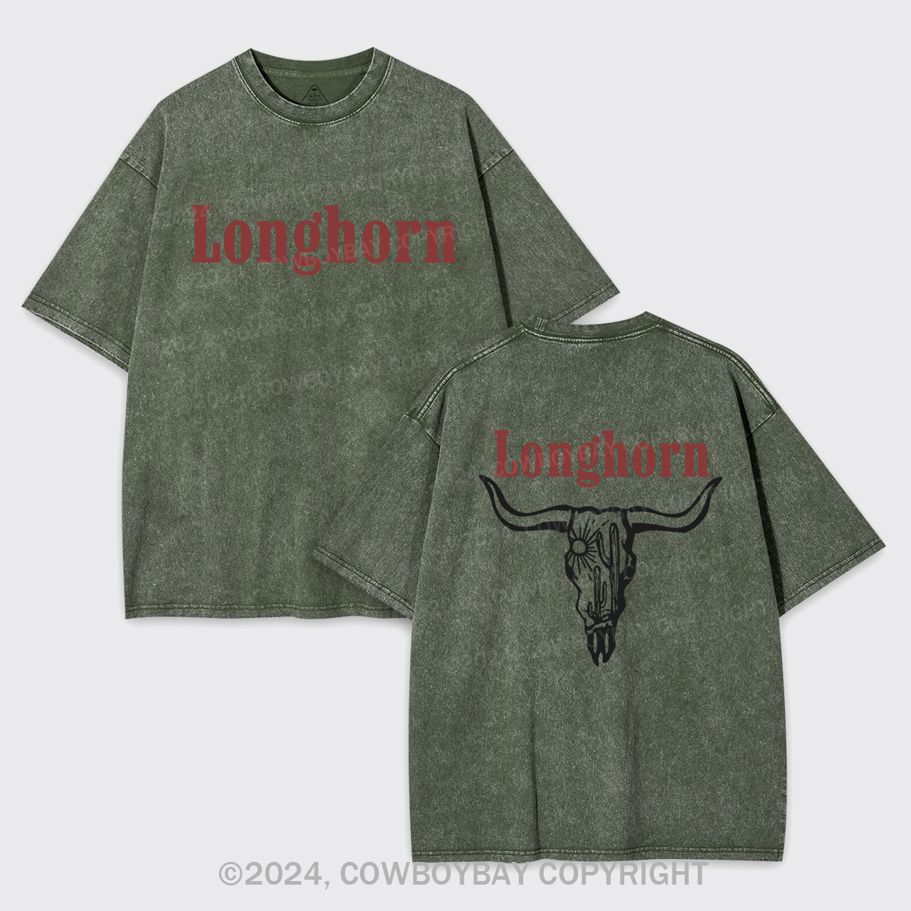 Longhorns And Cowboy Killers Garment-dye Tees