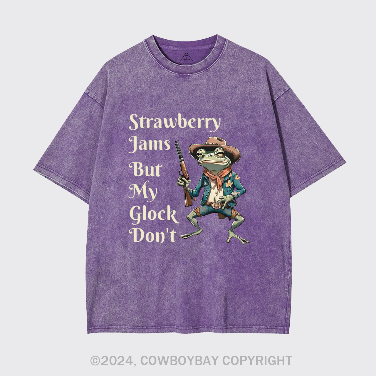 Strawberry Jams But My Glock Don't Garment-dye Tees