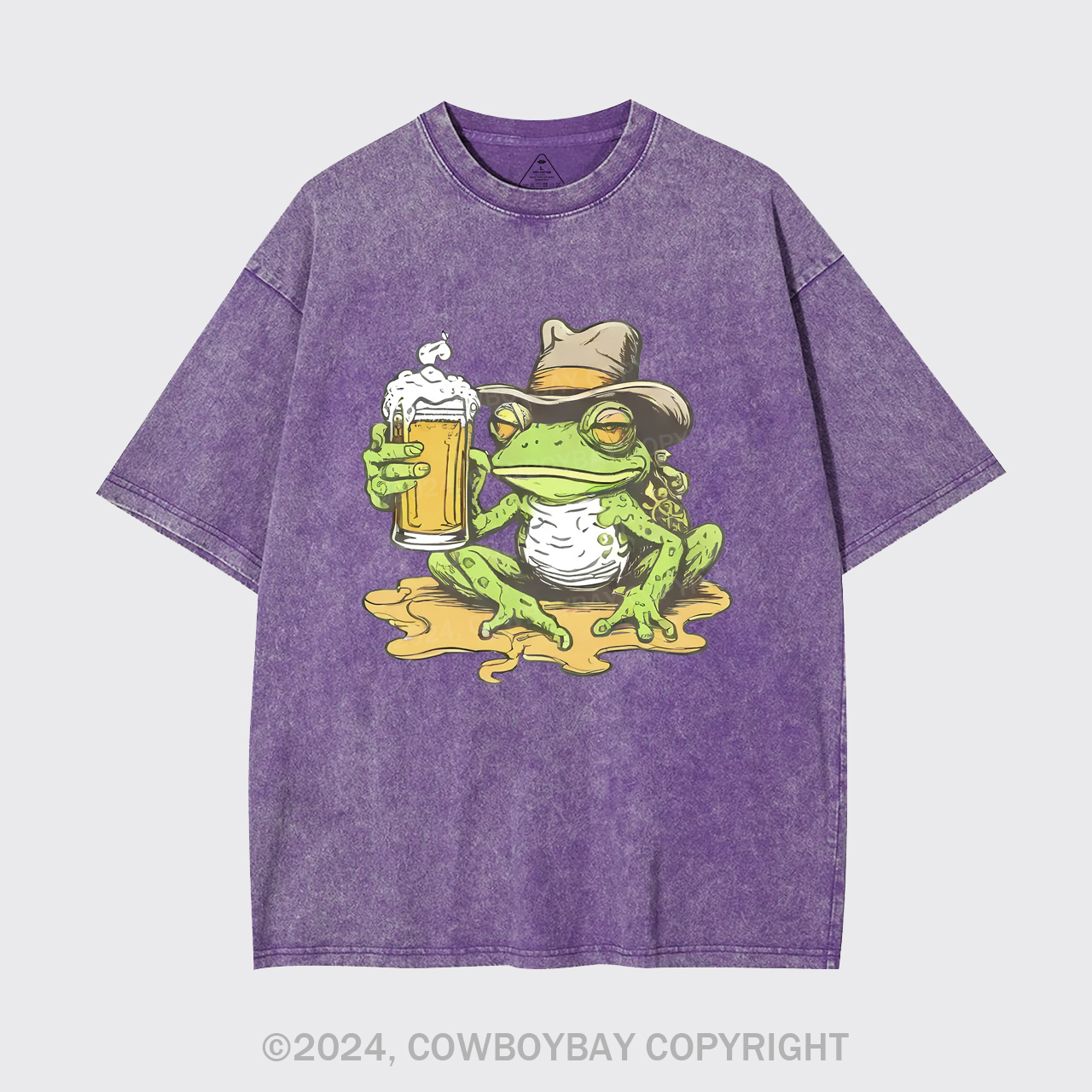 Frog And Beer Garment-dye Tees