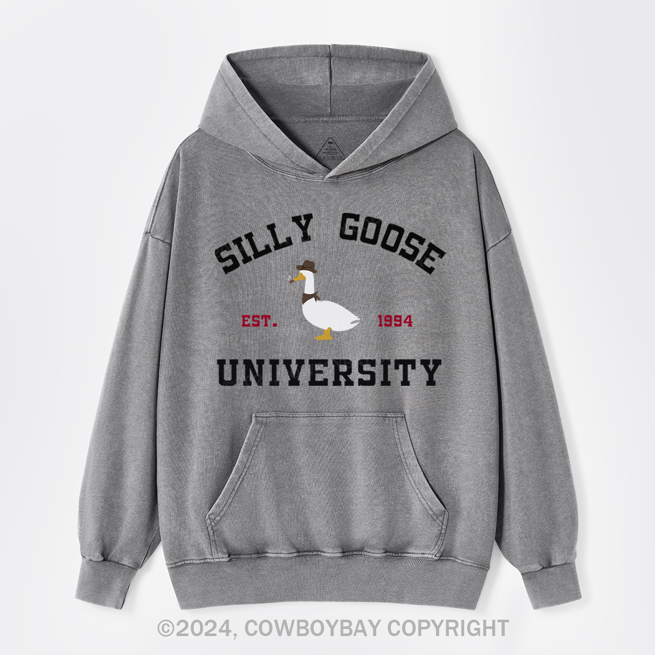Silly Goose University Garment-Dye Hoodies