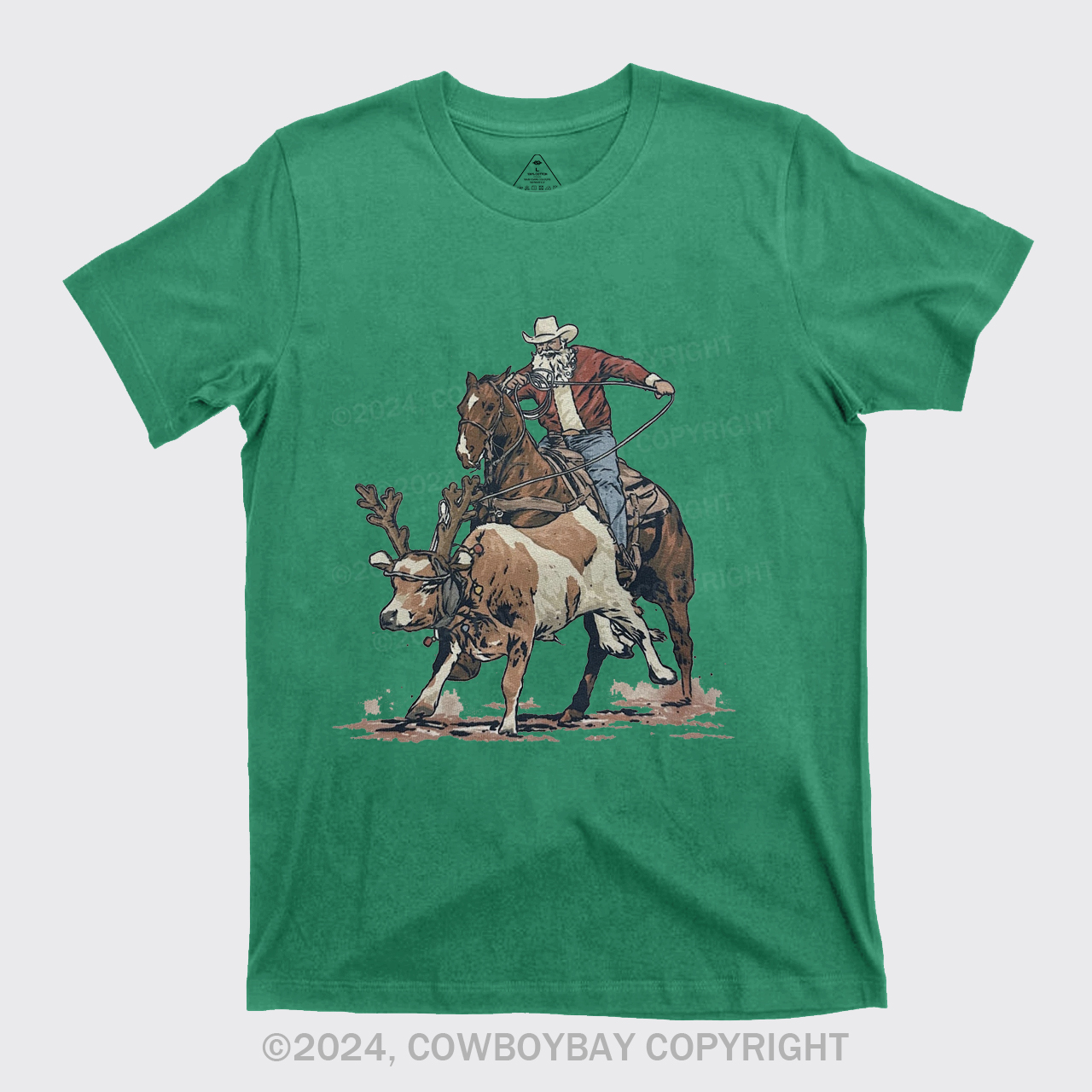 Western Roping Santa T-Shirts