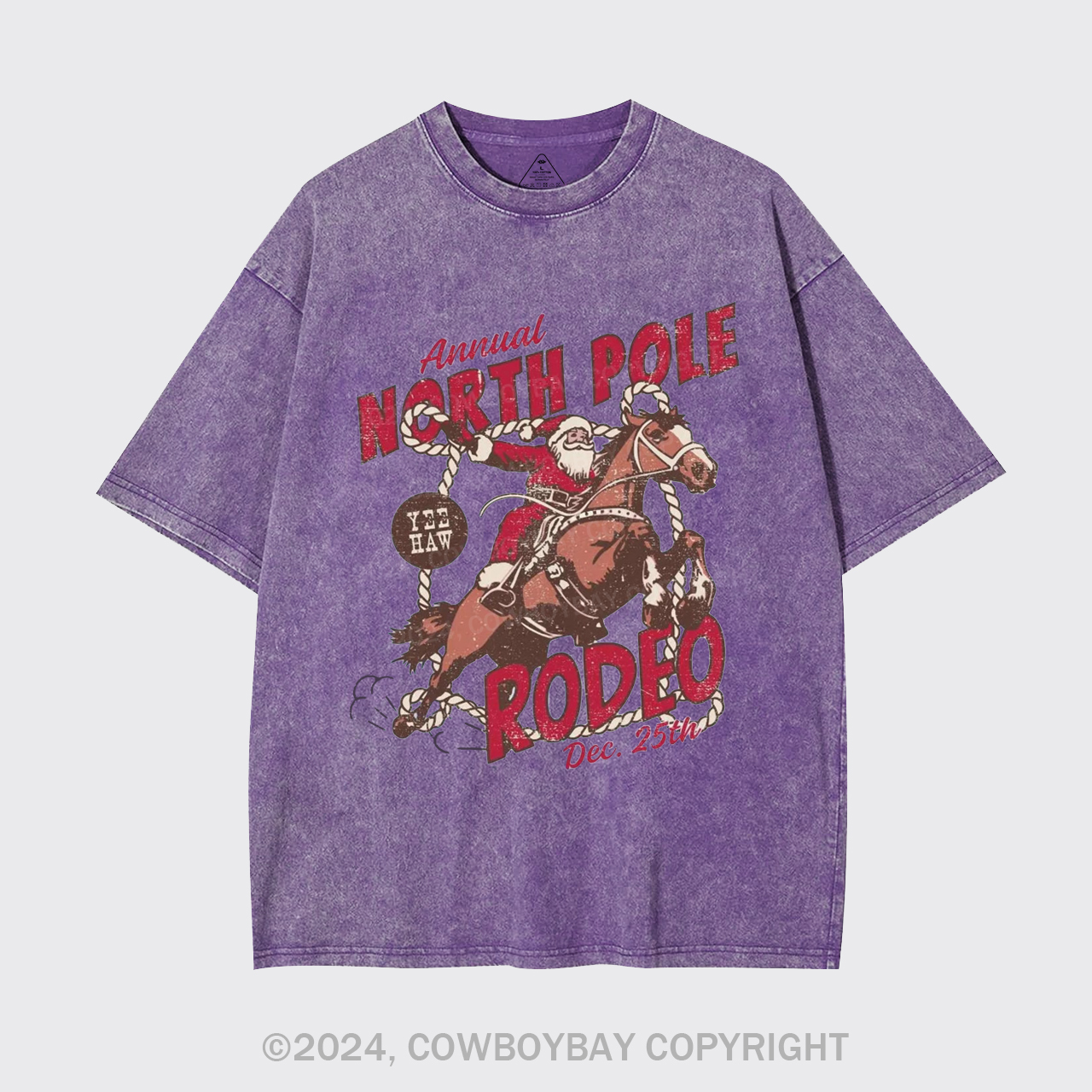 North Pole Rodeo Crewneck Garment-dye Tees