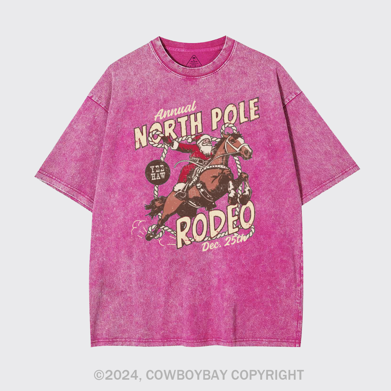 North Pole Rodeo Crewneck Garment-dye Tees