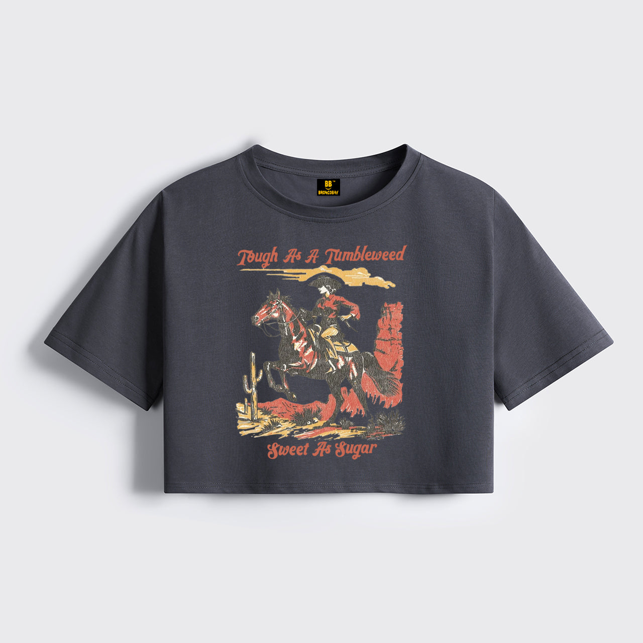 Sweet As Sugar Cowgirl Cropped Boxy Tee