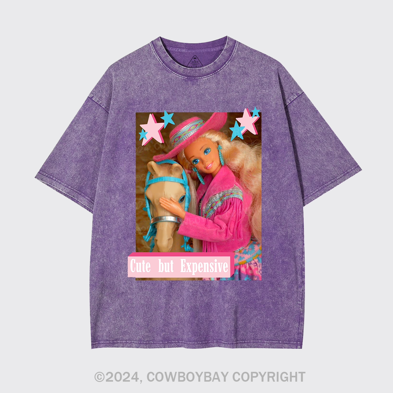 Cute But Expensive Retro Cowboy Garment-dye Tees