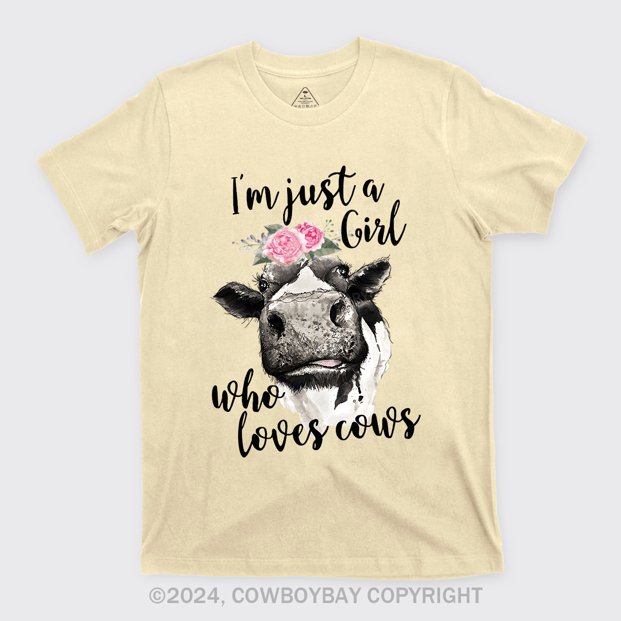 I'm Just A Girl Who Loves Cows Cowboy T-Shirts