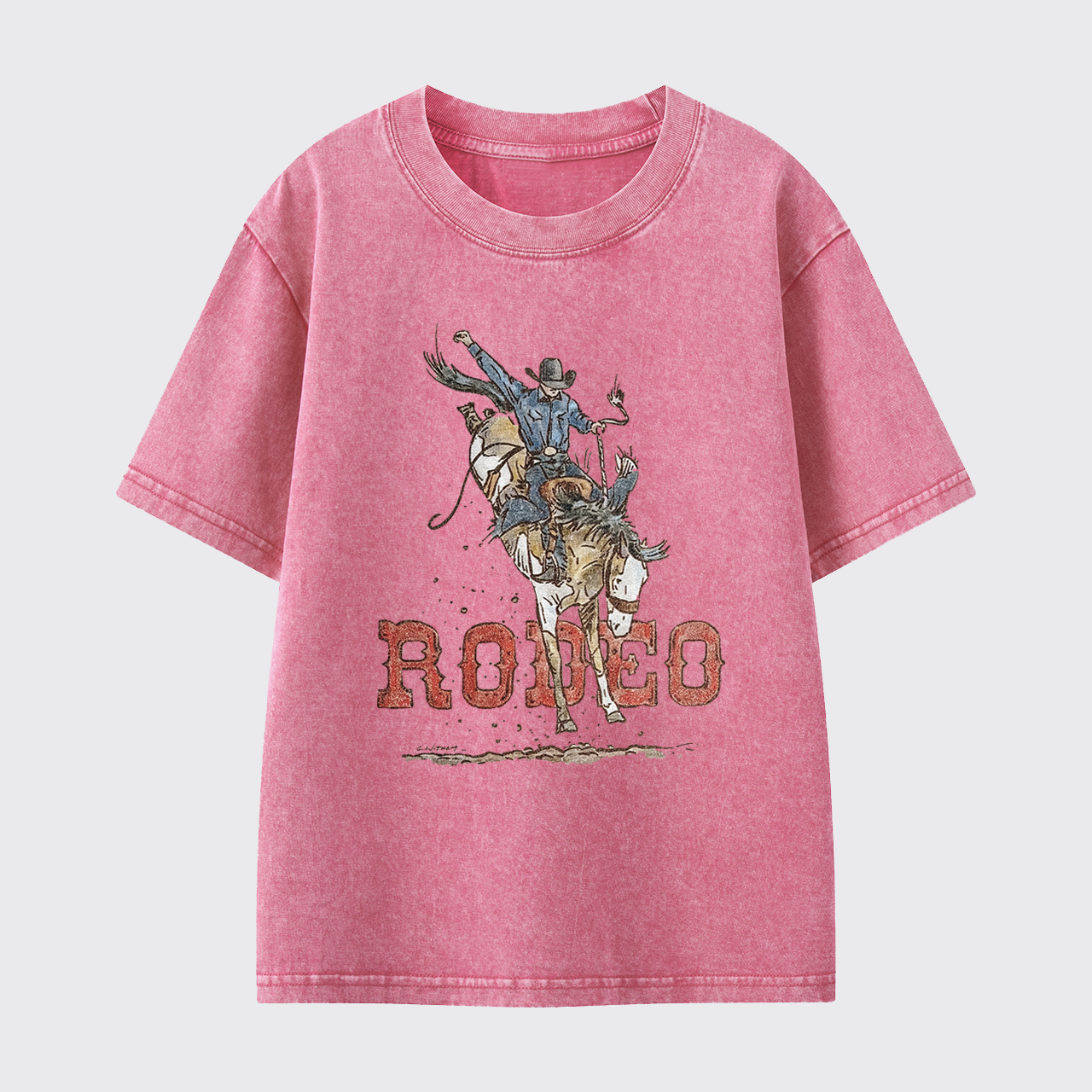 Rodeo Bronc Washed Toddler T-shirt