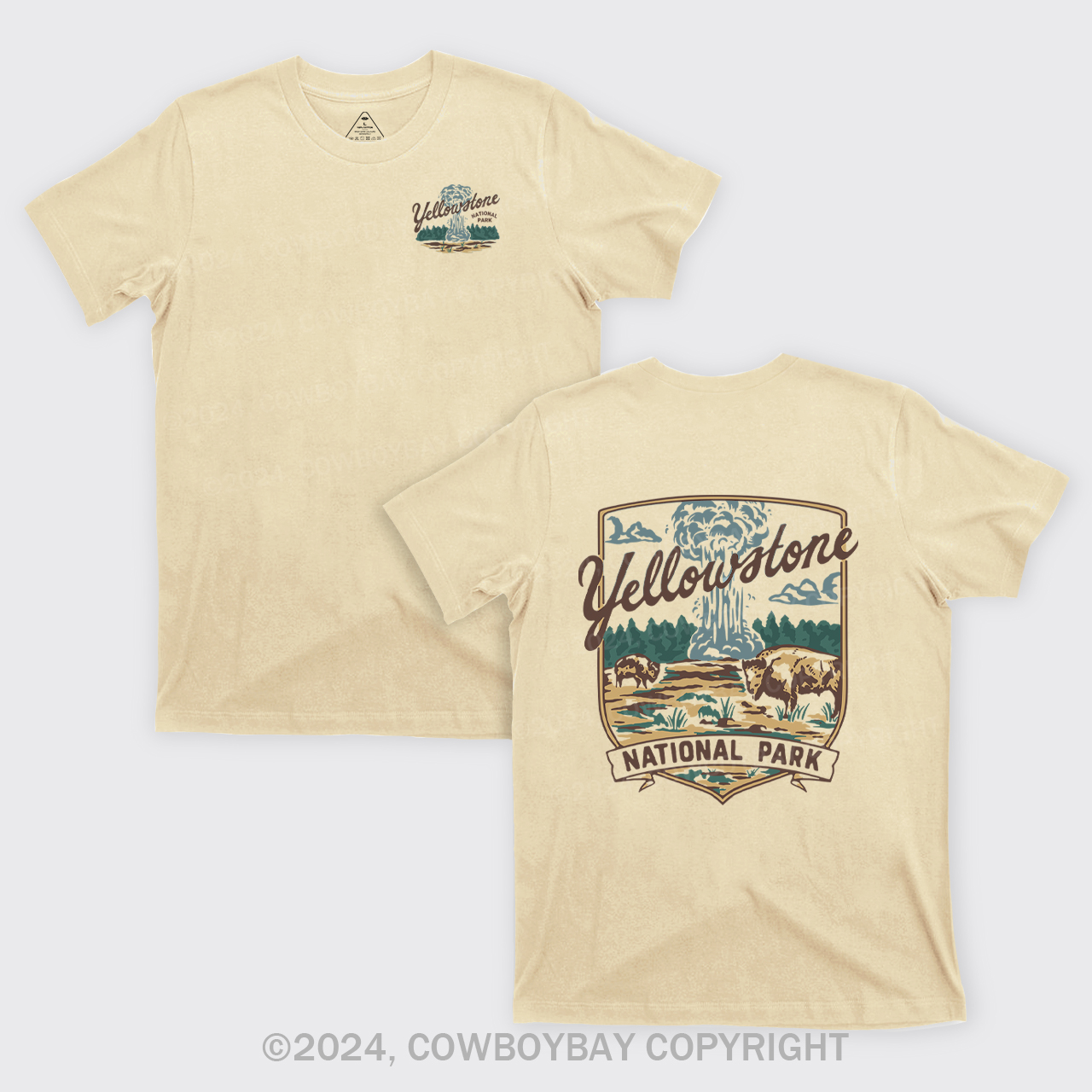 Yellowstone Vintage Illustration T-Shirts