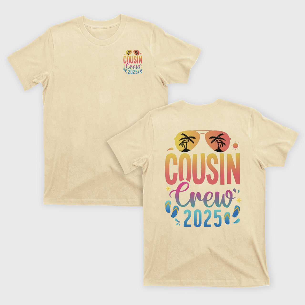Cousin Crew 2025 Family Summer Vacation T-Shirts
