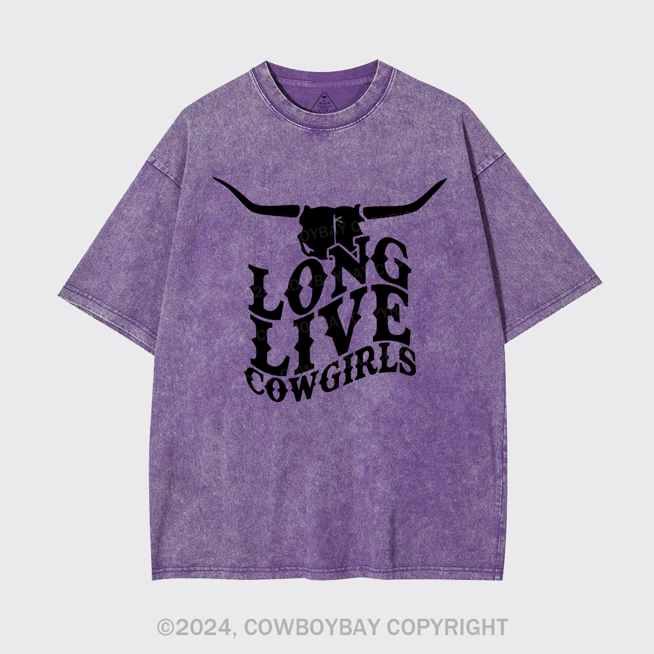 Cow Bull Long Live Cowgirls Garment-dye Tees
