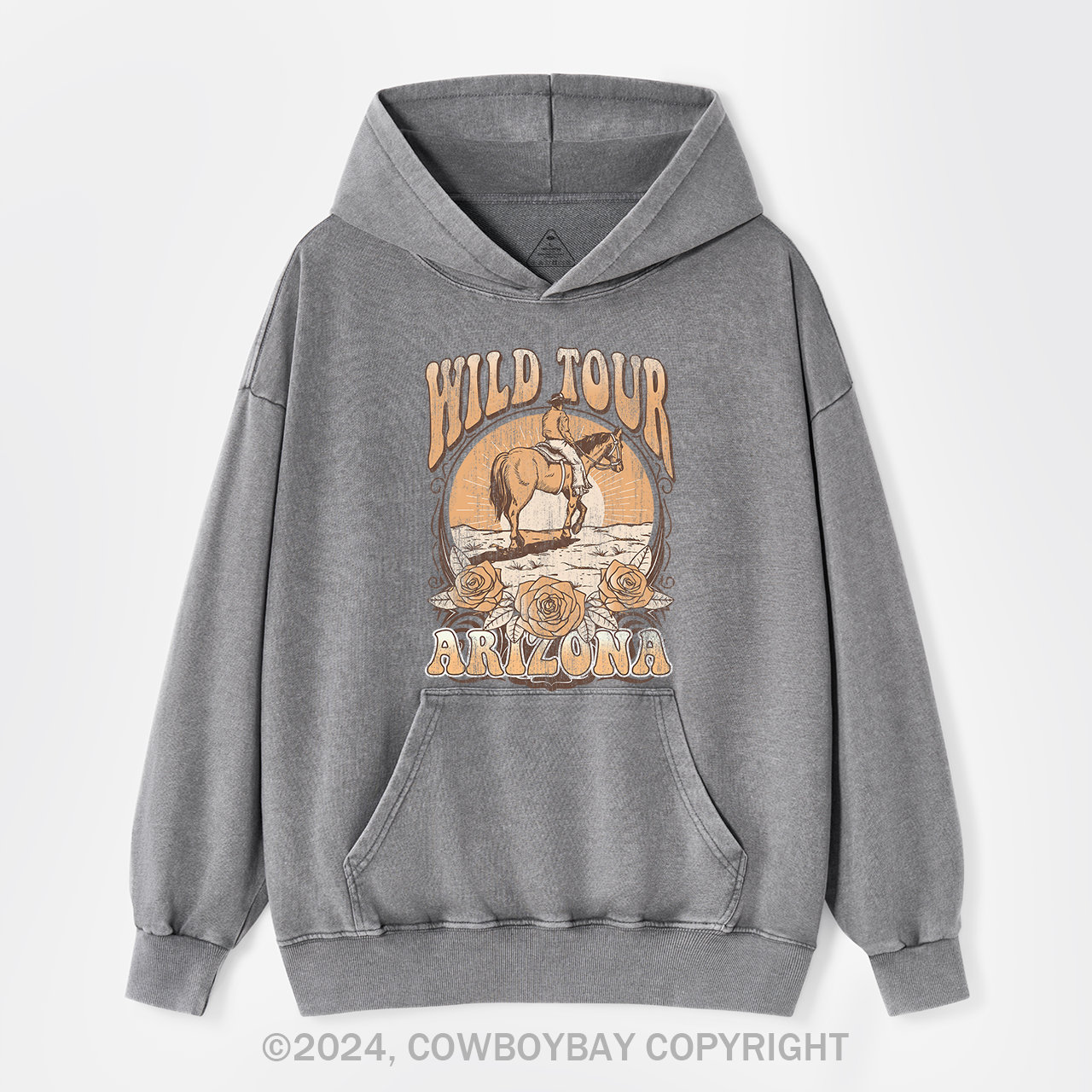 Wild Tour Arizona Cowboy Garment-Dye Hoodies