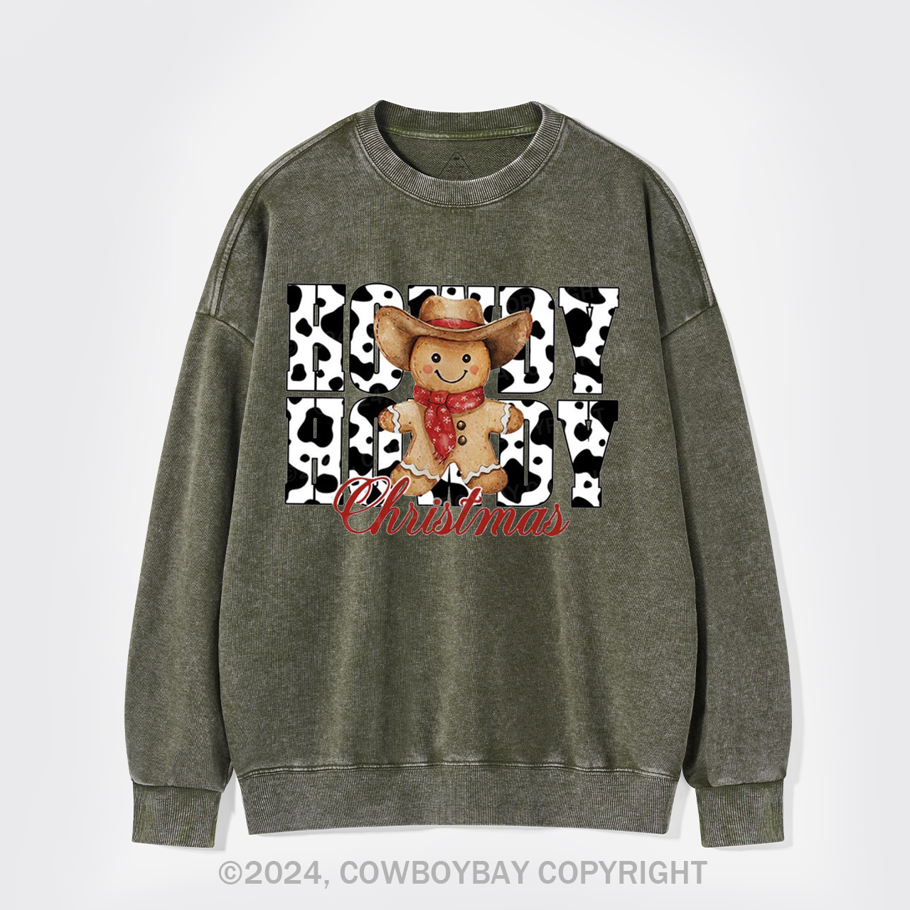Retro Christmas Season Washed Sweatshirts