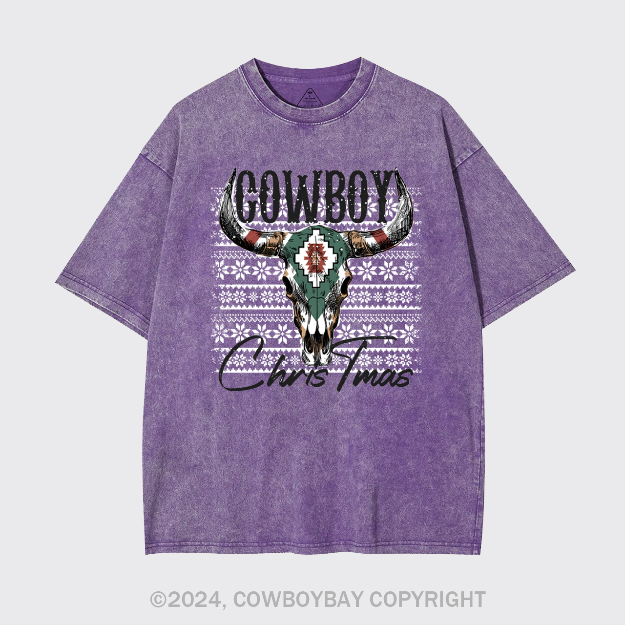 Cowboy Christmas Garment-dye Tees