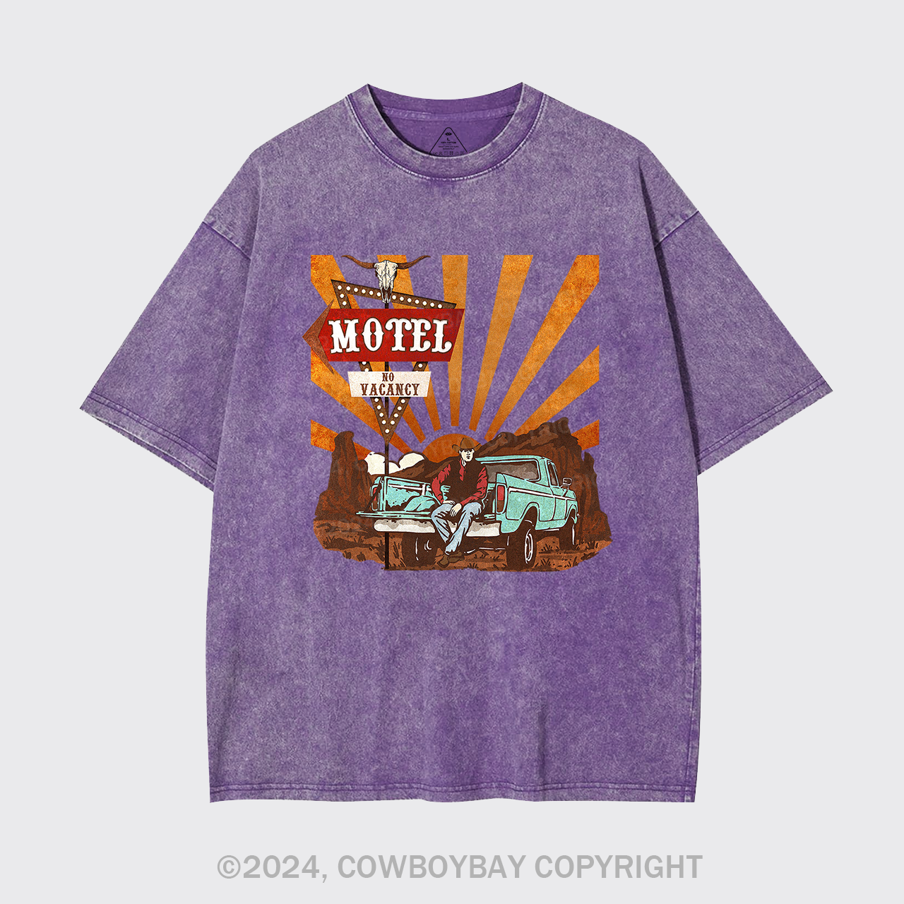 Cowboy Motel Desert Truck Garment-dye Tees