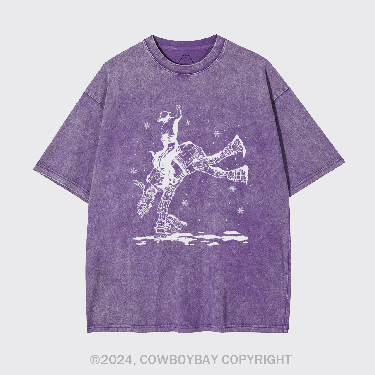 Christmas Star Rodeo At Cowboy Garment-dye Tees