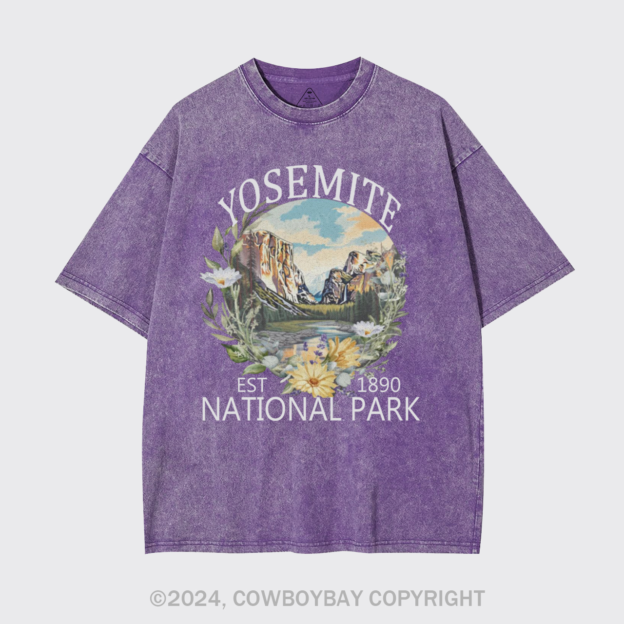Cute Floral National Park Garment-dye Tees