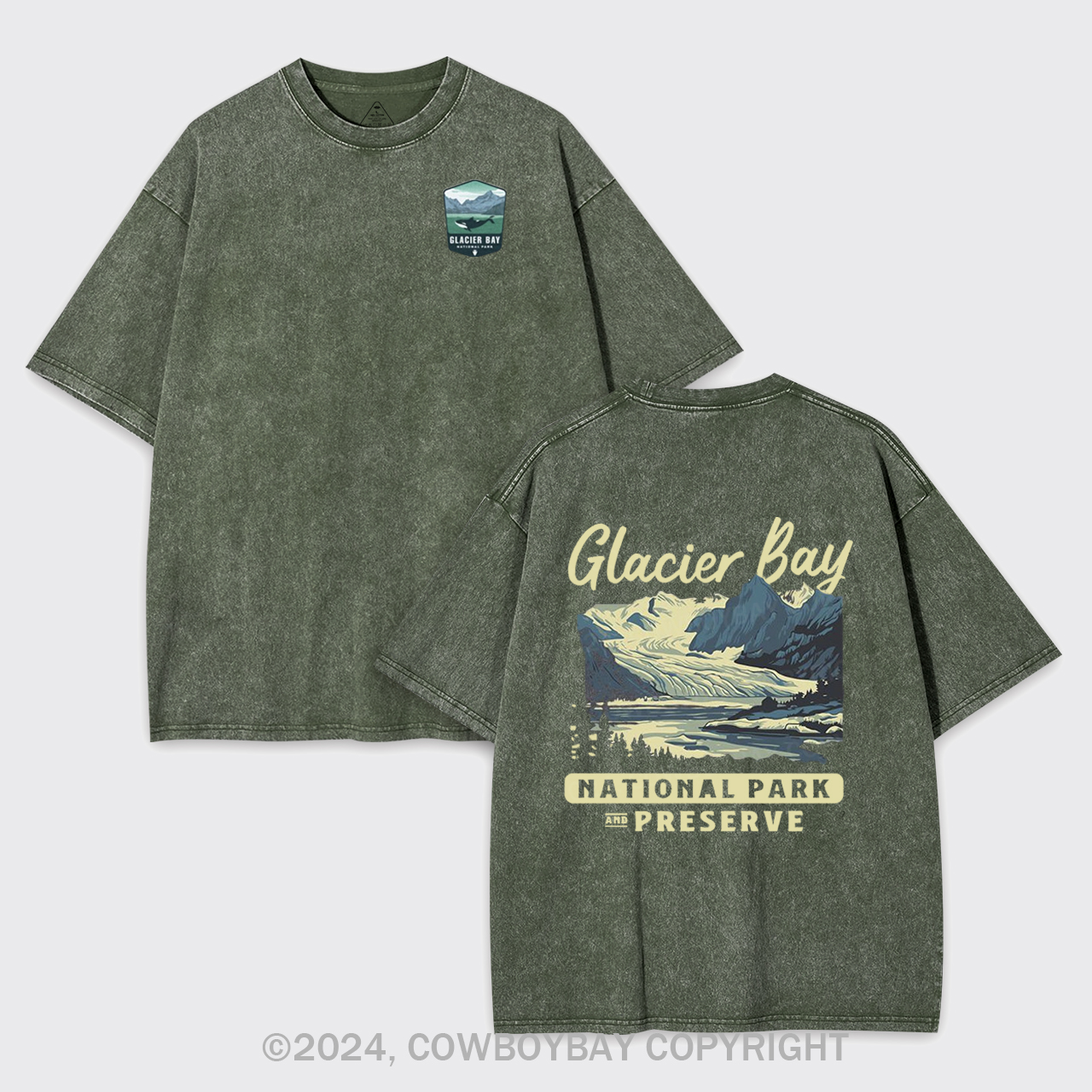 Glacier Bay National Park Garment-dye Tees