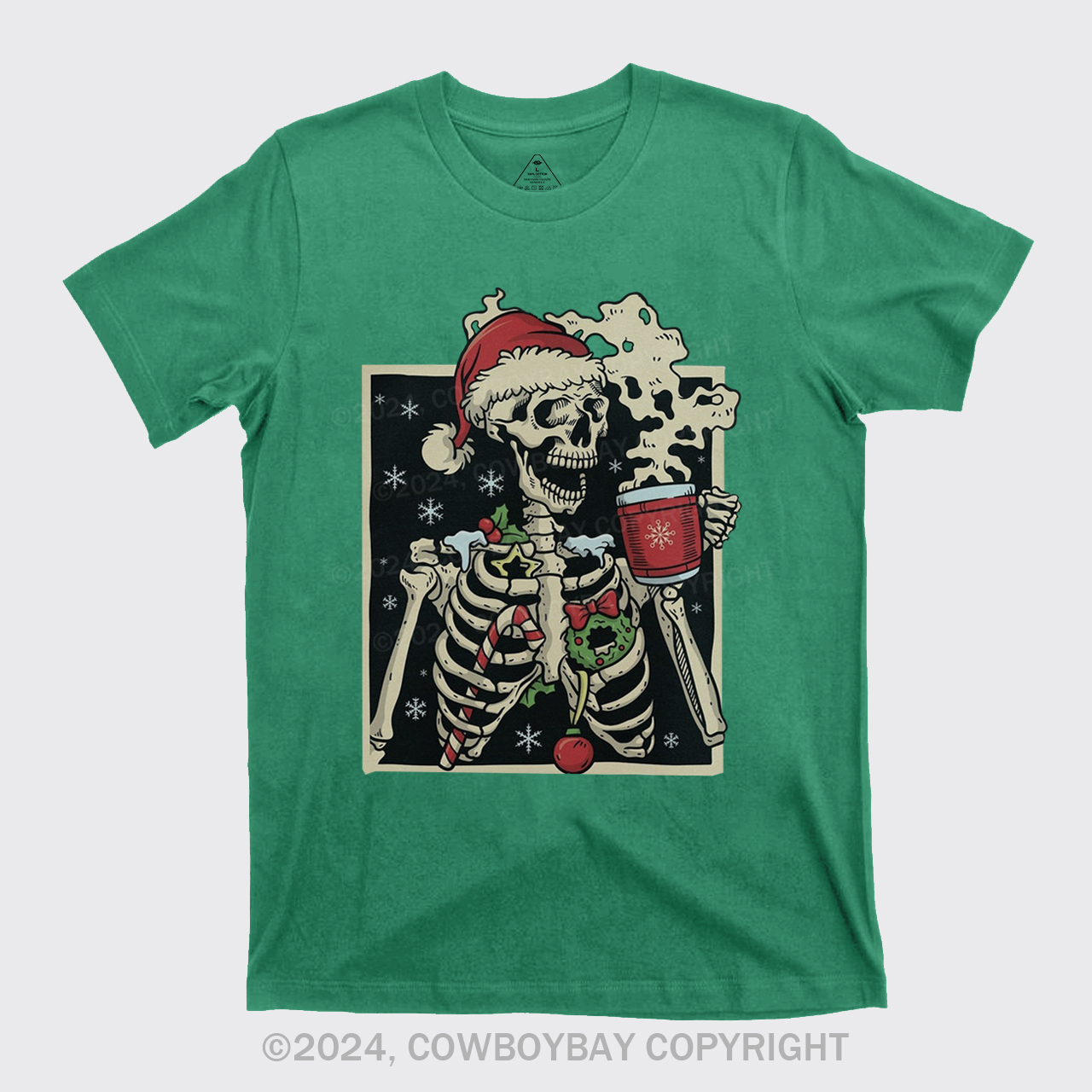 Dead Inside Skeleton Christmas T-Shirts