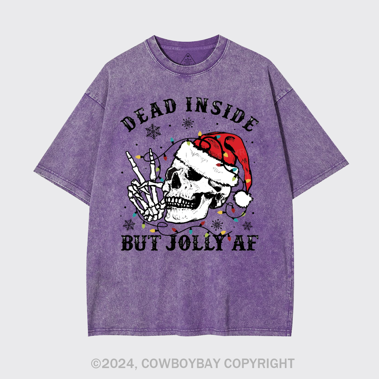Skeleton Christmas Garment-dye Tees