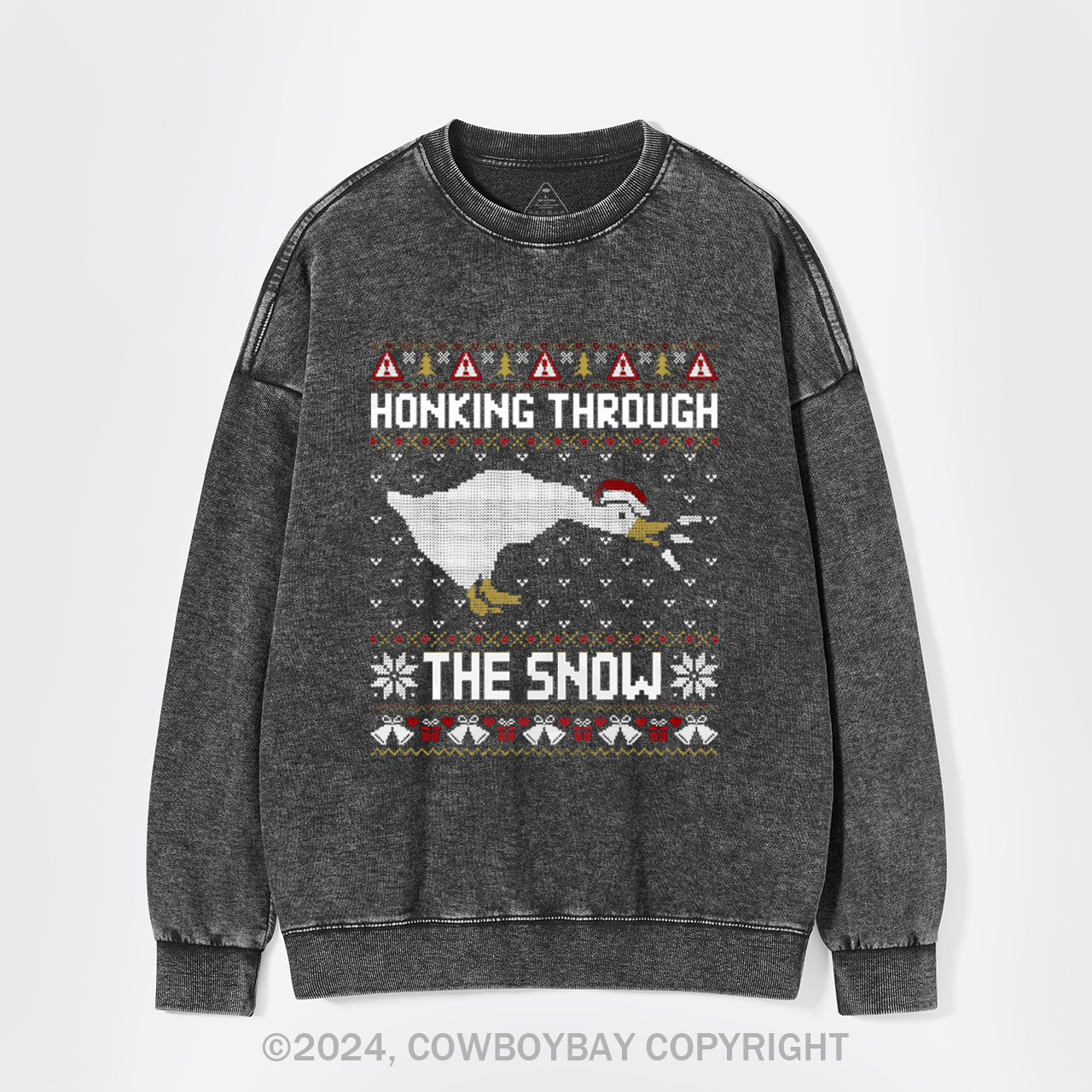 Honking Through The Snow Washed Sweatshirts