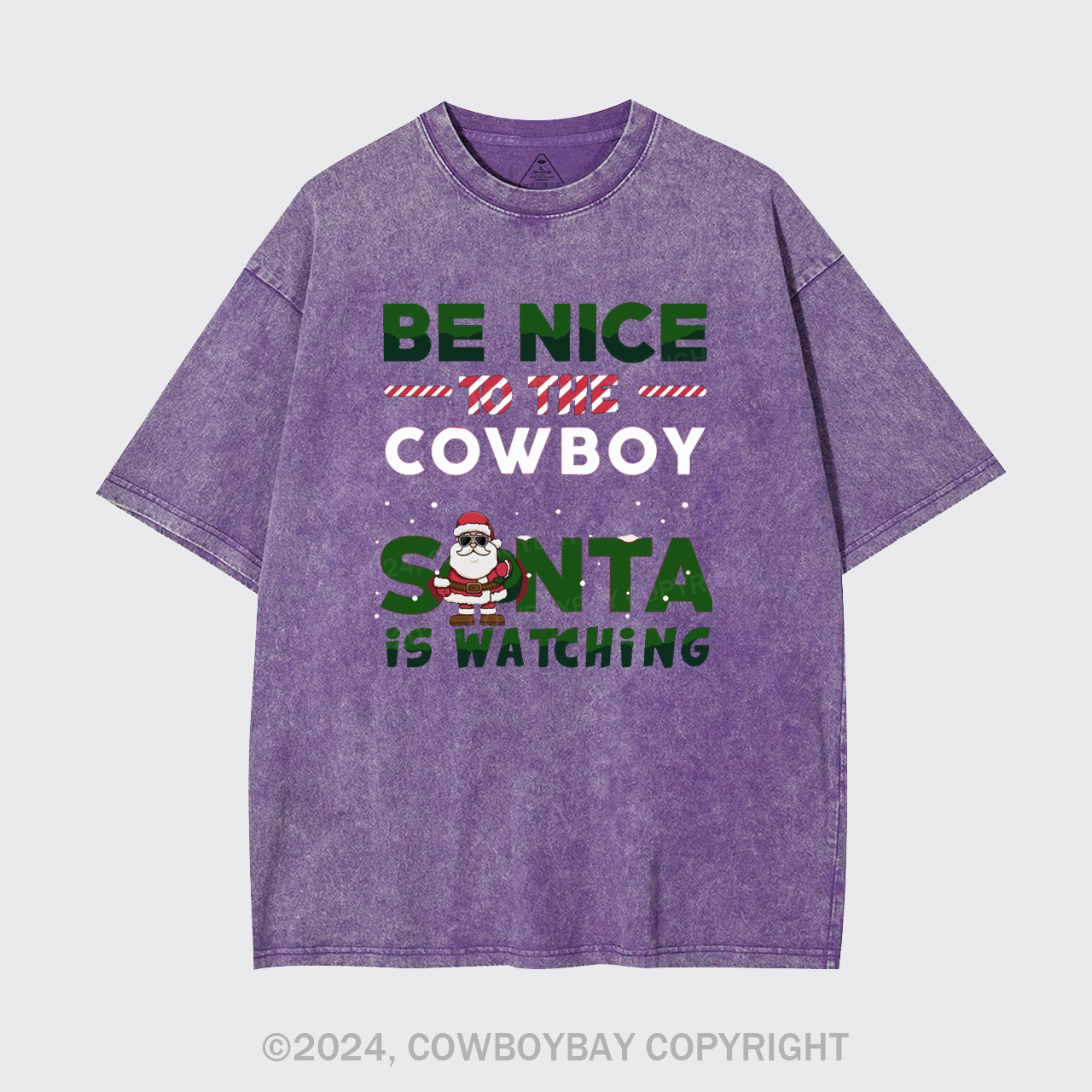Funny Cowboy Christmas Garment-dye Tees
