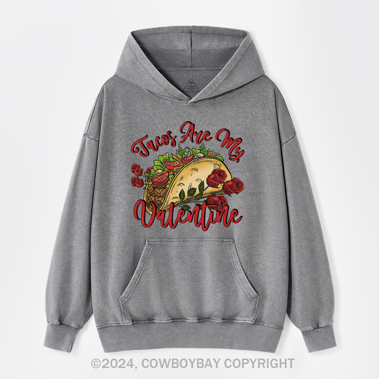 I'm Into Fitness, Fitness Taco In My Mouth Garment-Dye Hoodies
