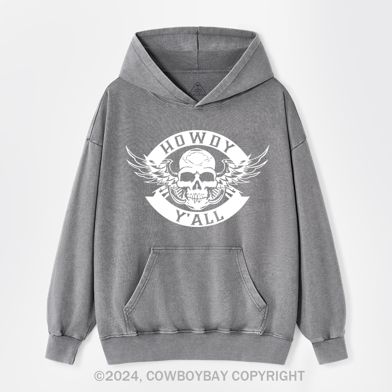 Howdy Y'all Logo Garment-Dye Hoodies