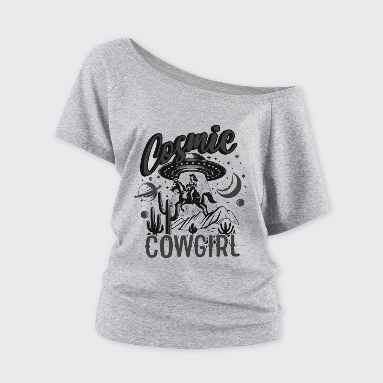 Cosmic Cowgirl Off Shoulder Top