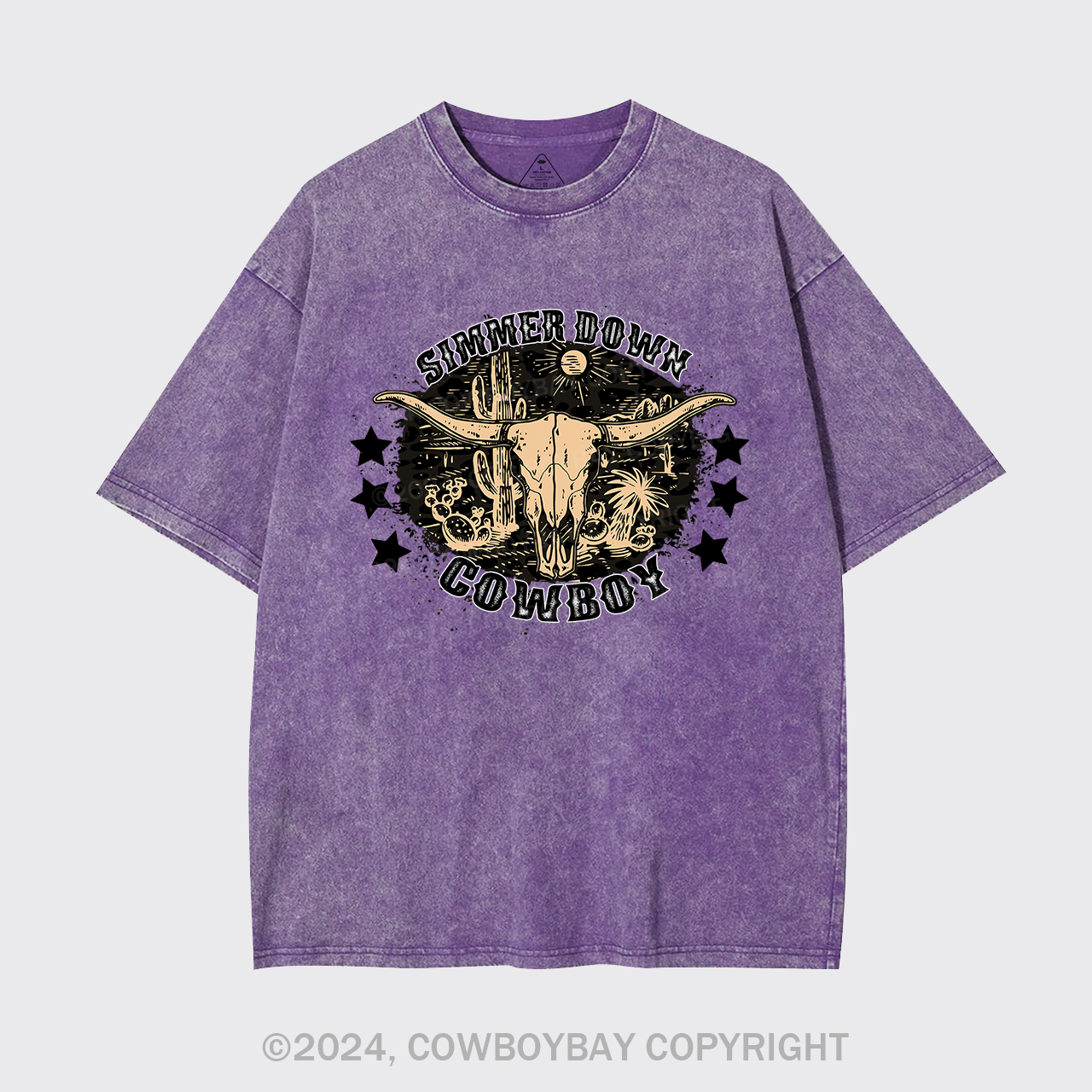 Simmer Down Cowboy Garment-dye Tees