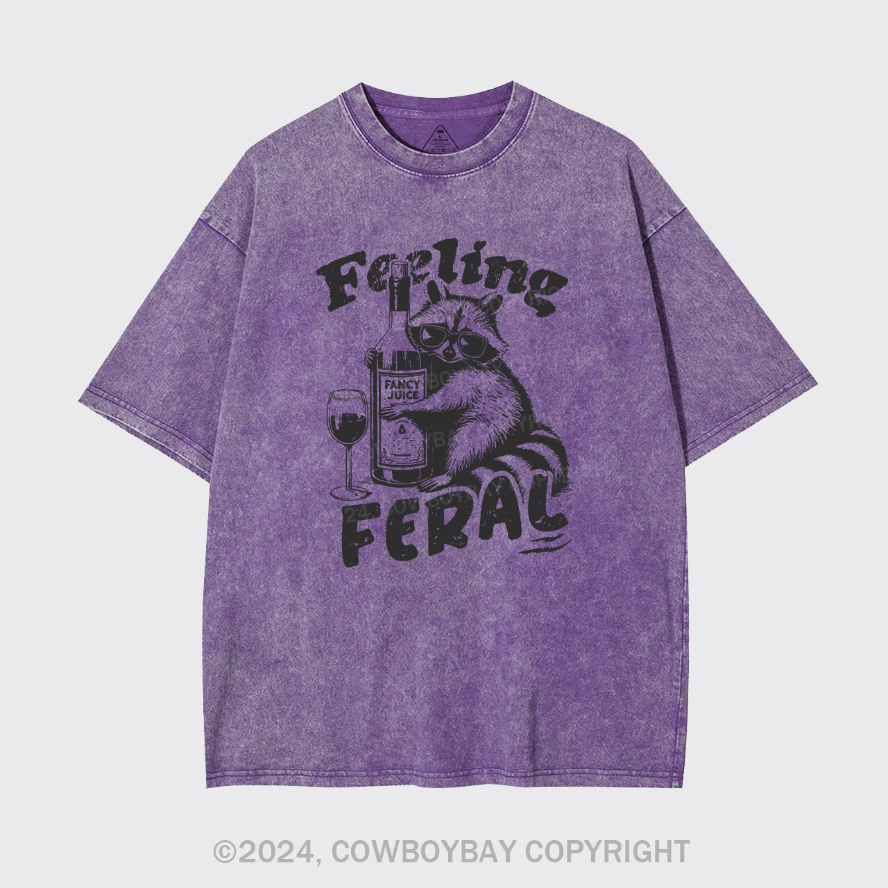 Feeling Feral Of Raccoon Garment-dye Tees