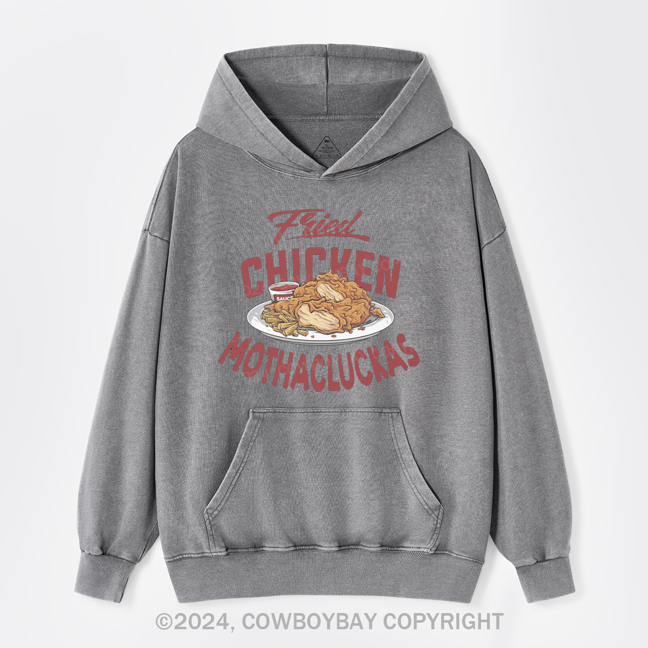 Fried Chicken Garment-Dye Hoodies