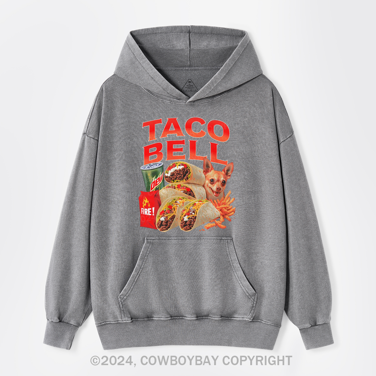 Taco Bell 90's Garment-Dye Hoodies