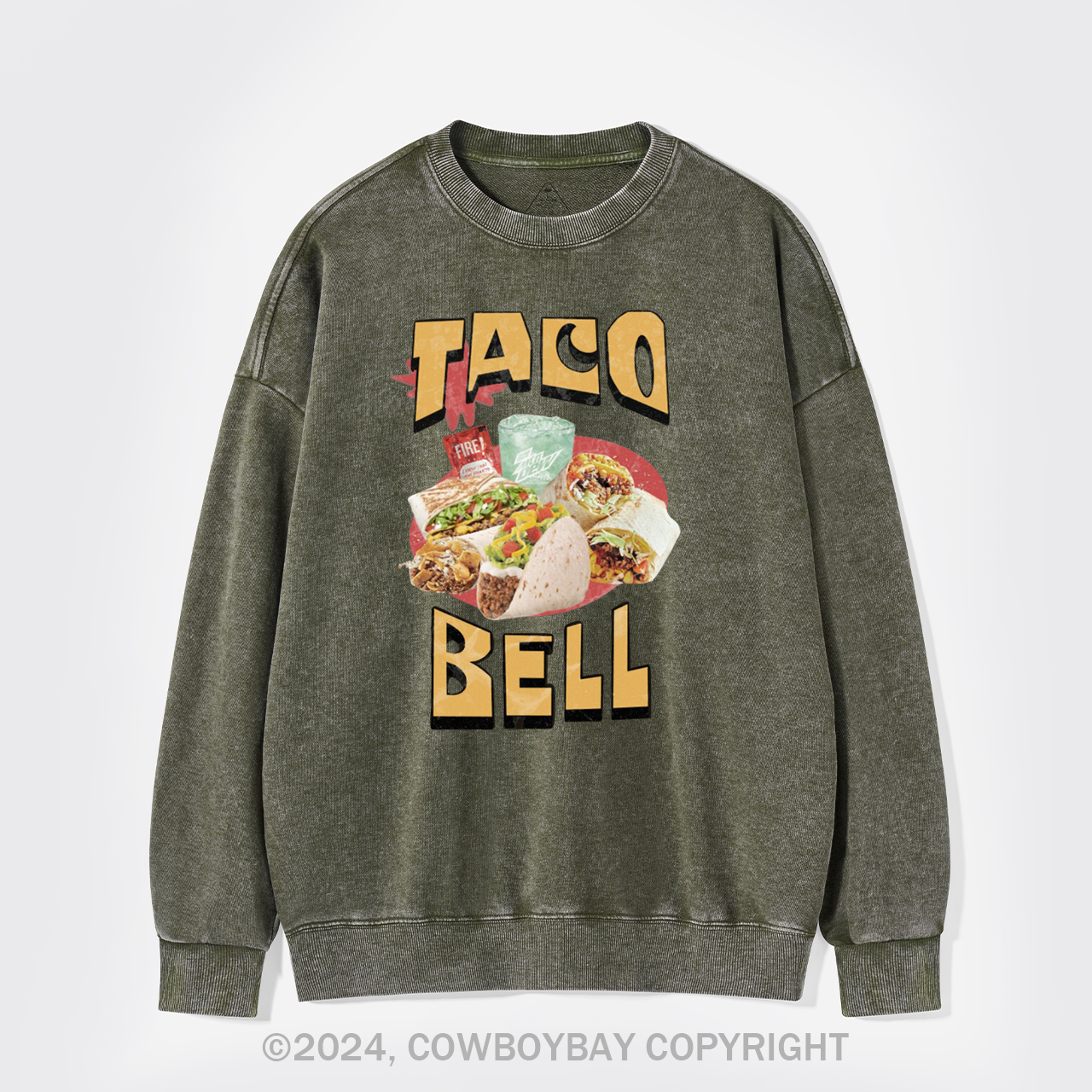 Taco Bell Washed Sweatshirts