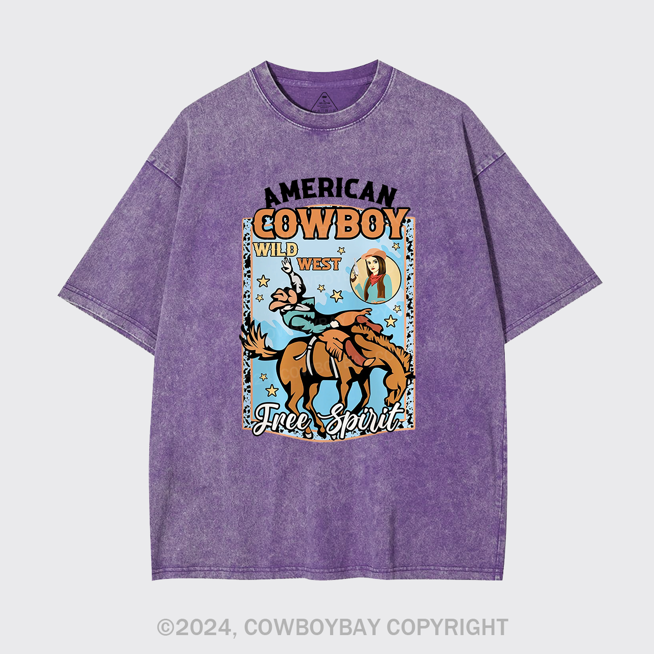 American Cowboy Wild West Garment-dye Tees