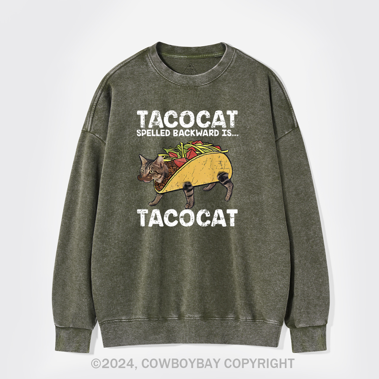 Vintage Taco & Cat Washed Sweatshirts