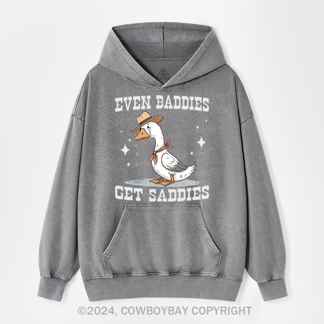 Even Baddies Get Saddie Garment-Dye Hoodies