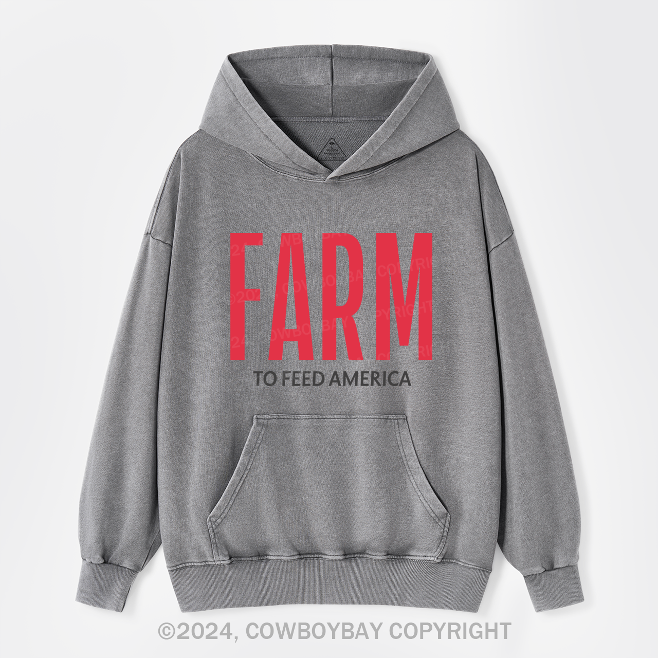 Farm to Feed America Garment-Dye Hoodies