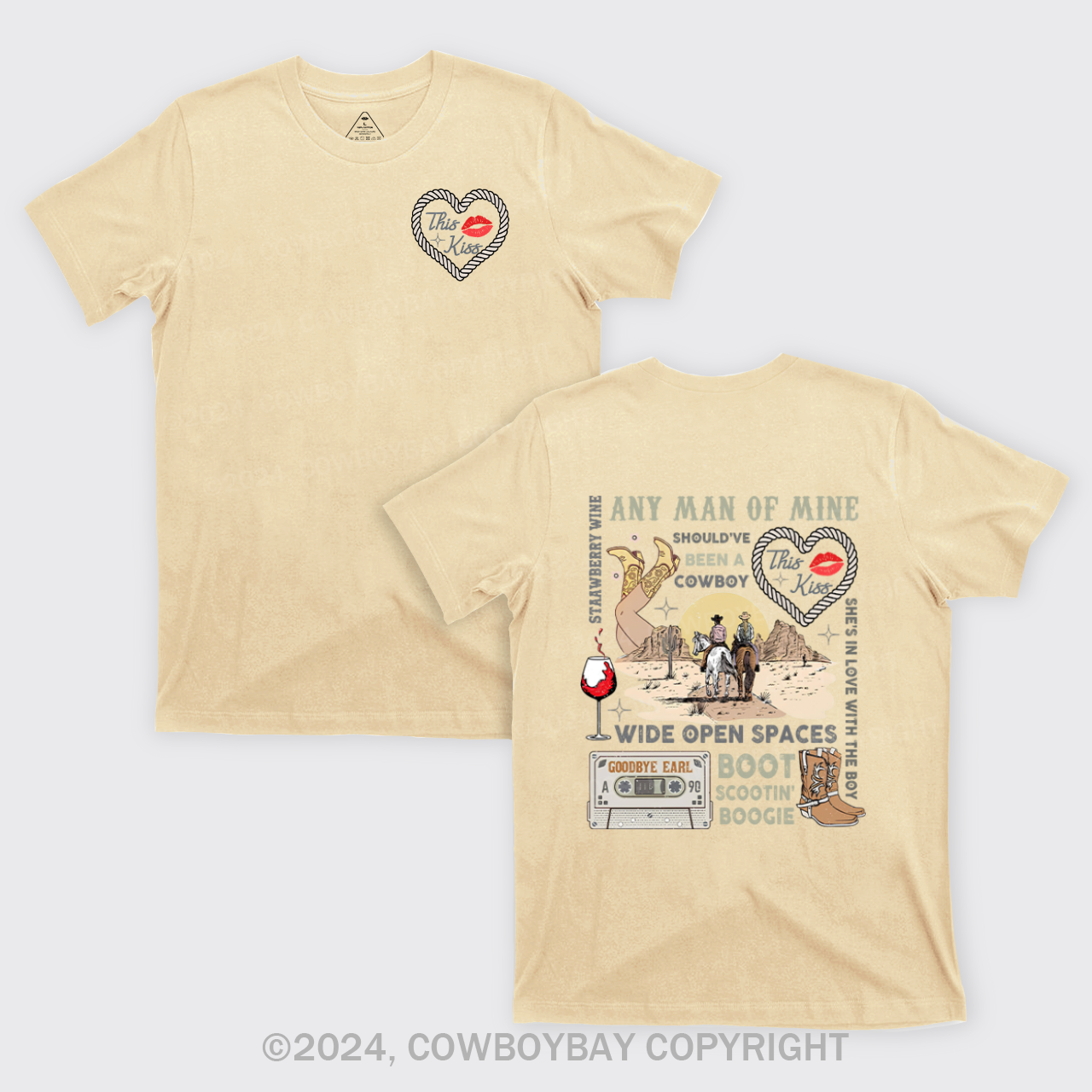 90s Country Music Any Man of Mine Valentine T-Shirts