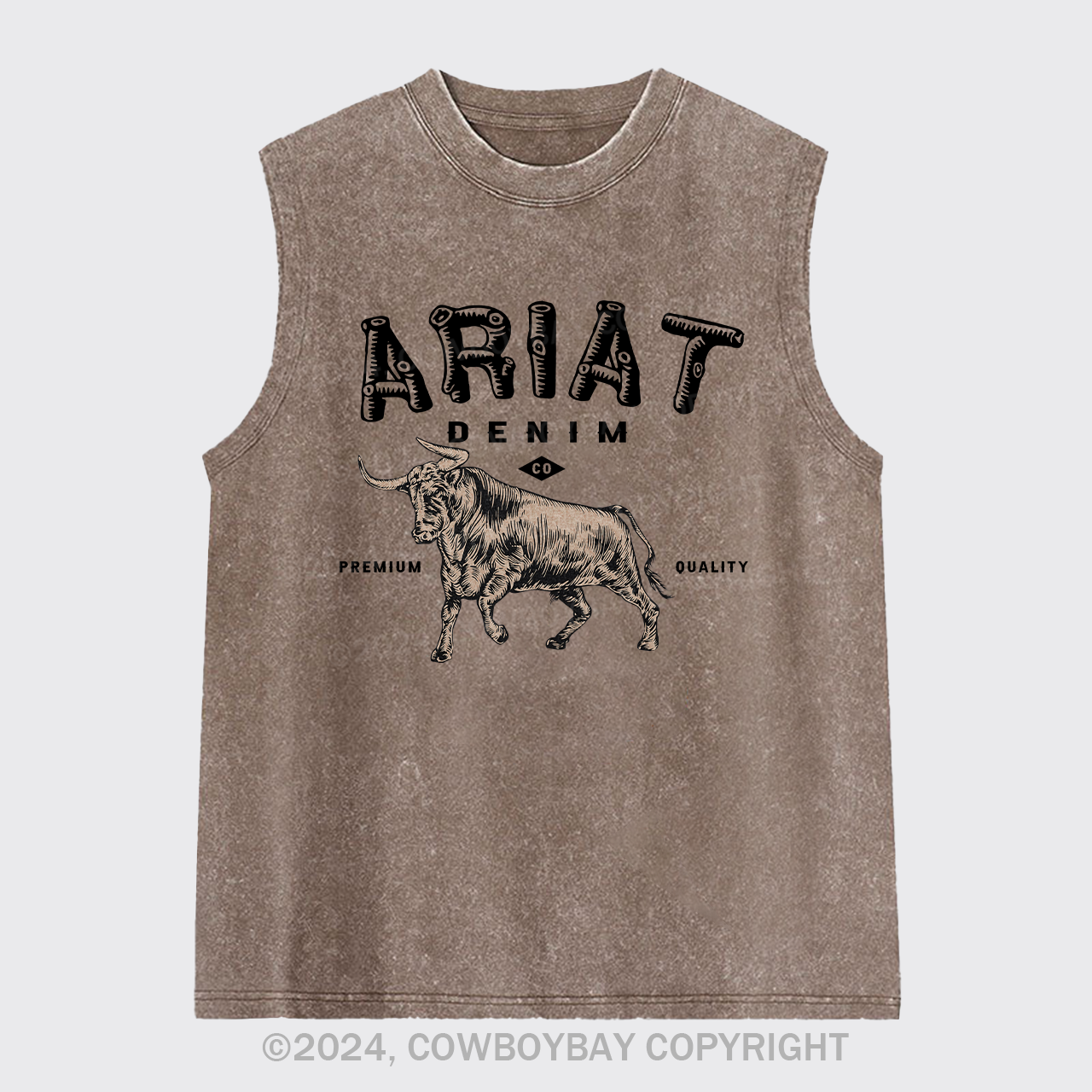 Ariat Denim Cowboy Washed Tanks