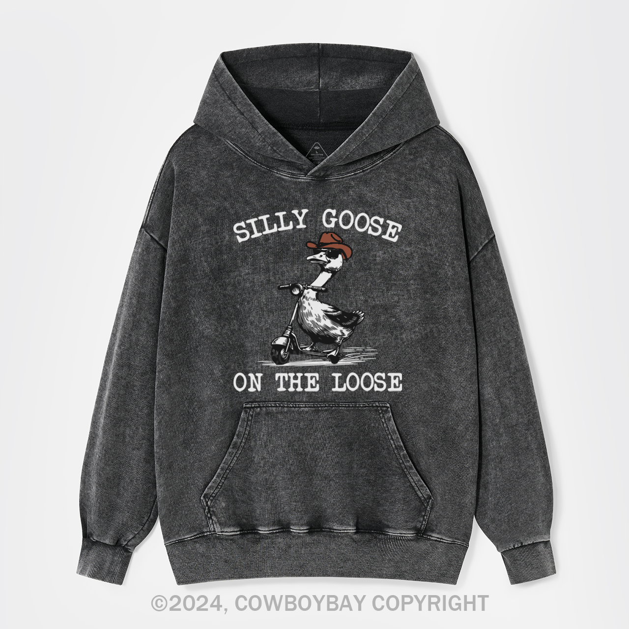 Vintage Cowboy Goose Garment-Dye Hoodies