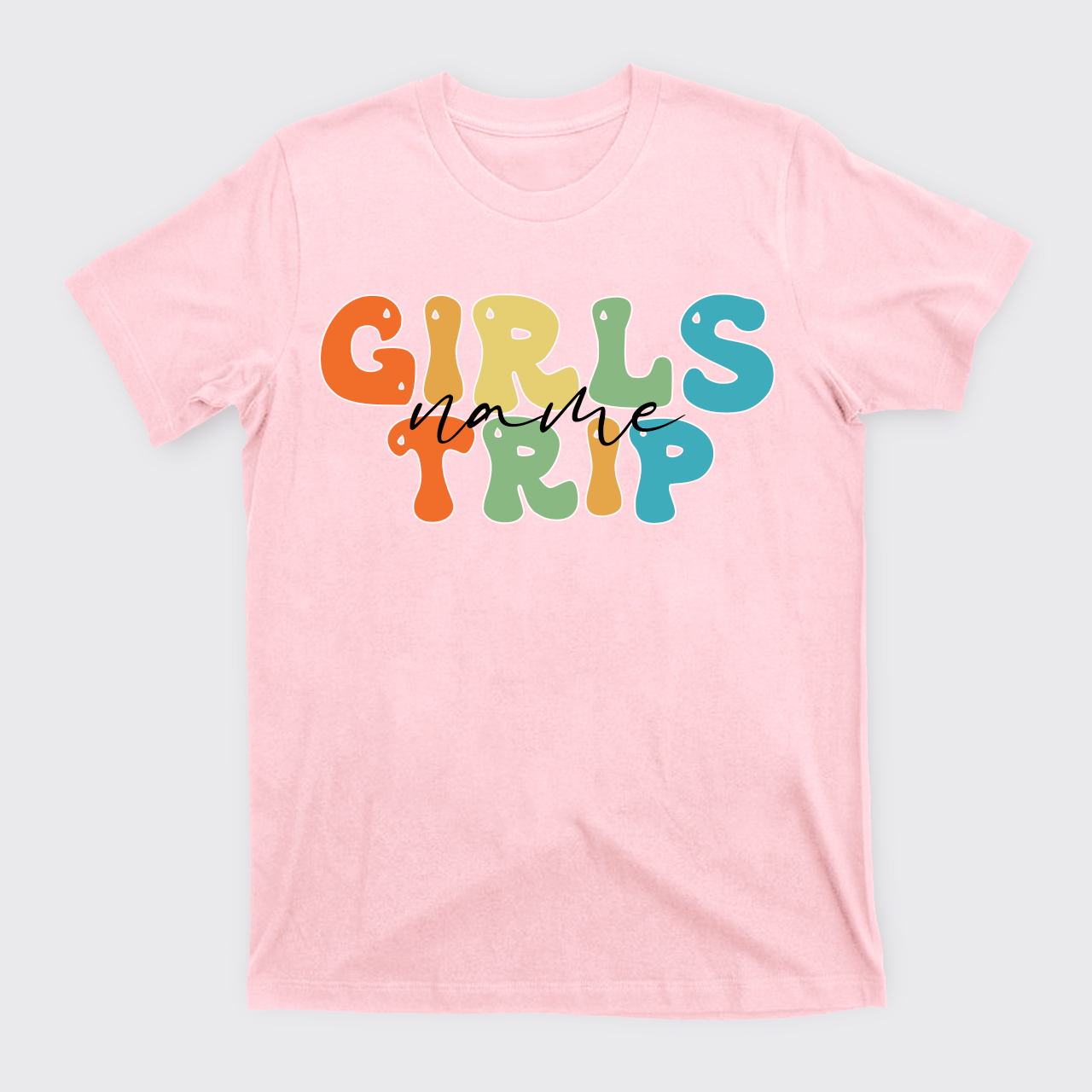 Personalized Name Girls Trip T-Shirts
