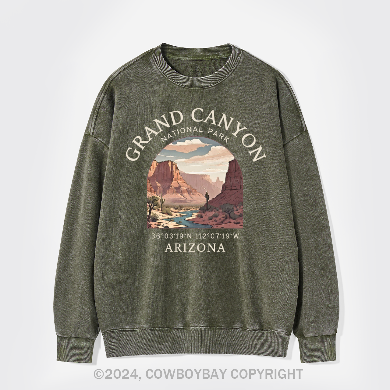 Arizona National Park Washed Sweatshirts