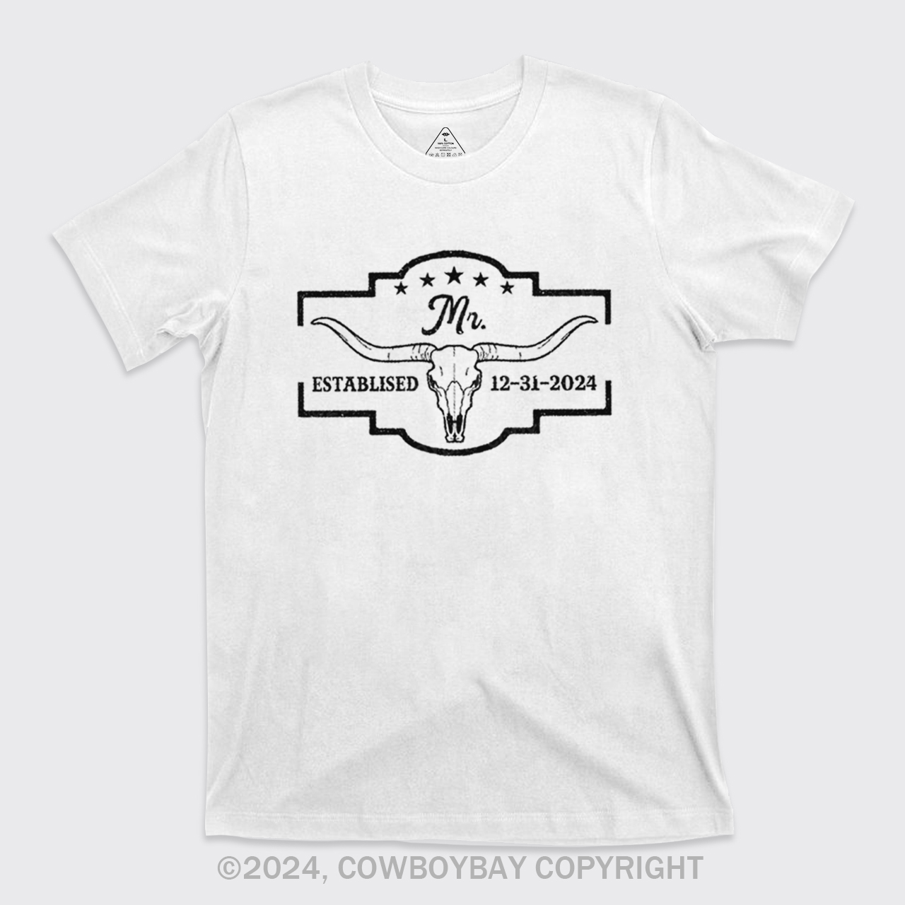 Mr and Mrs Western Couples T-Shirts