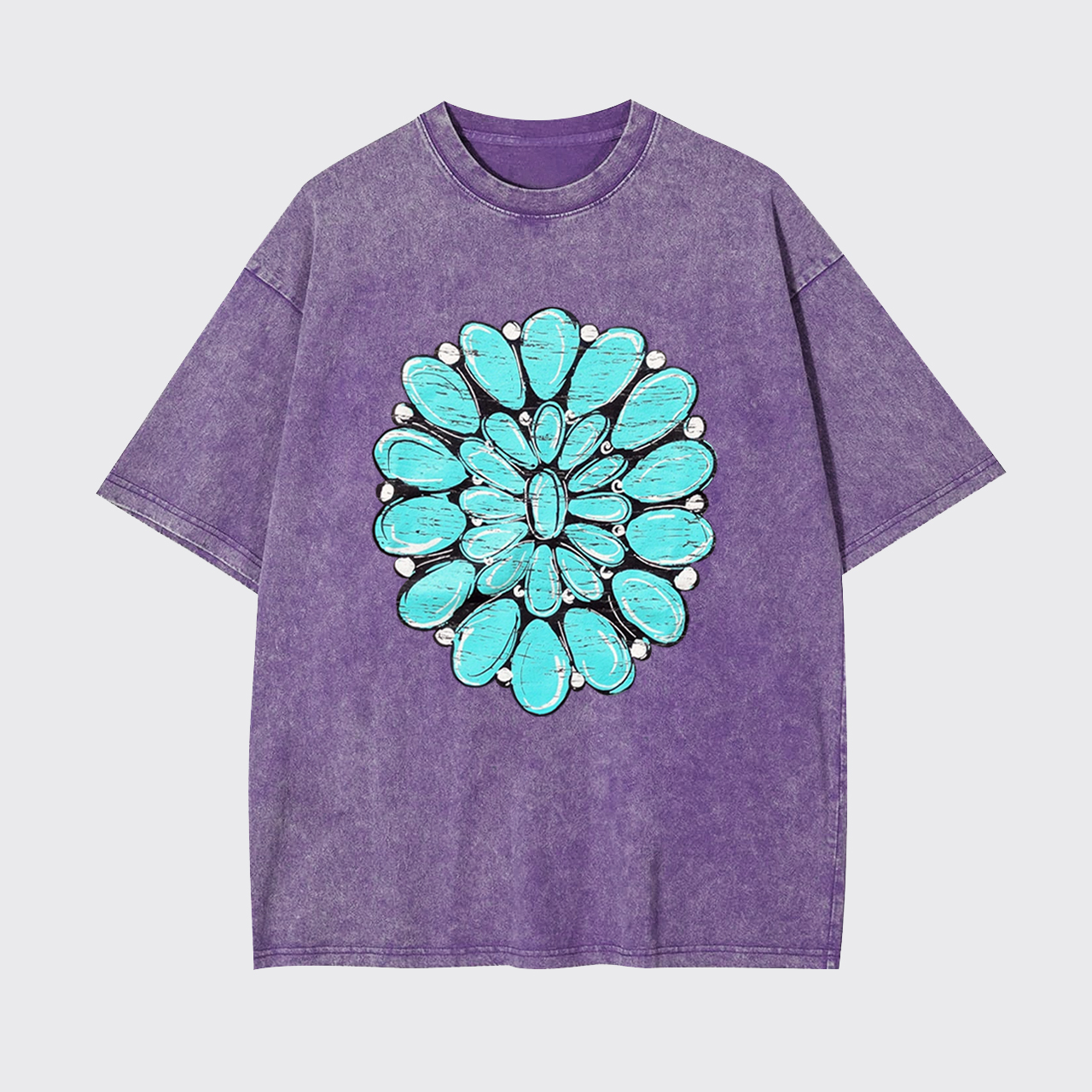 Turquoise Stone Country Music Garment-dye Tees