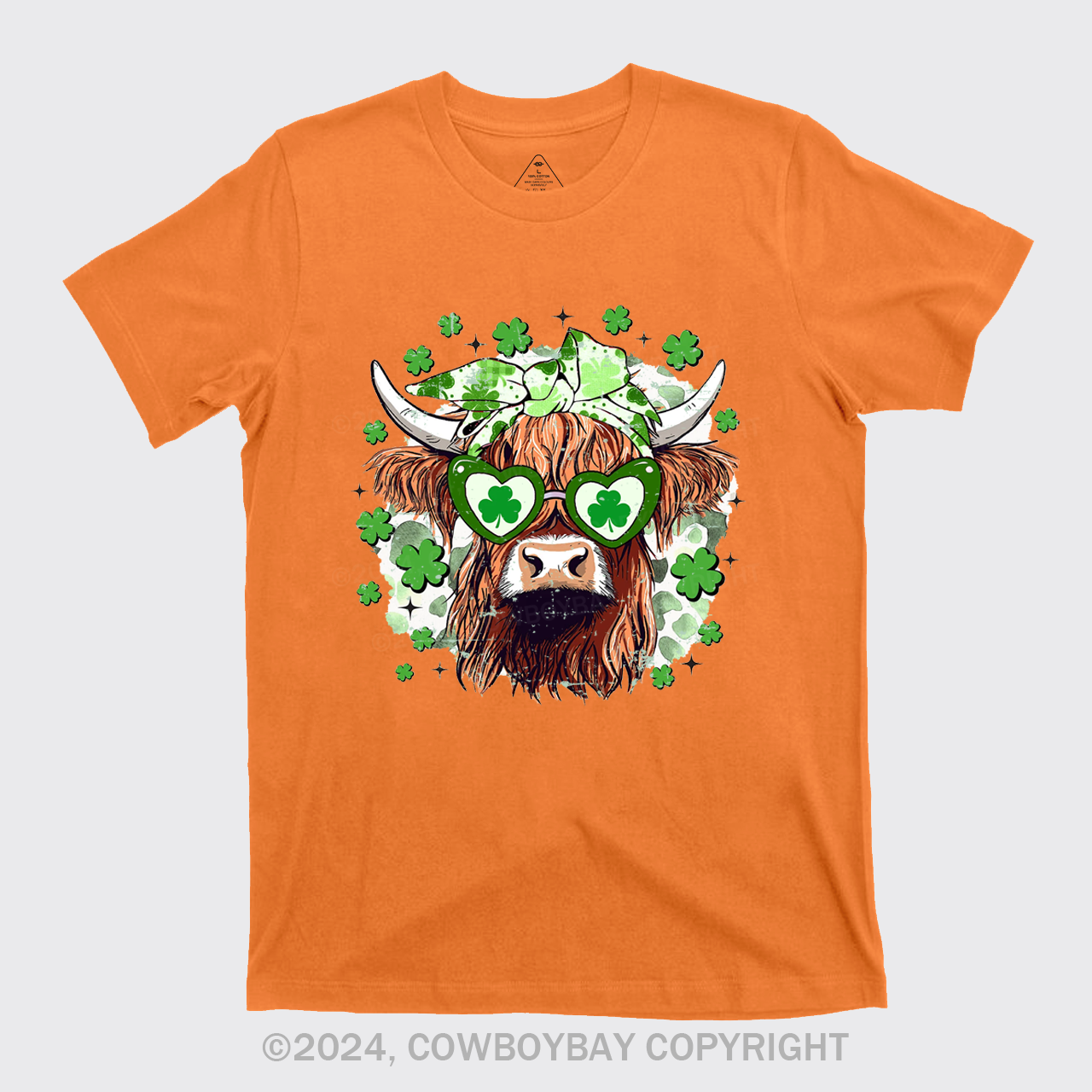 St Patrick's Day Highland Cow T-Shirts