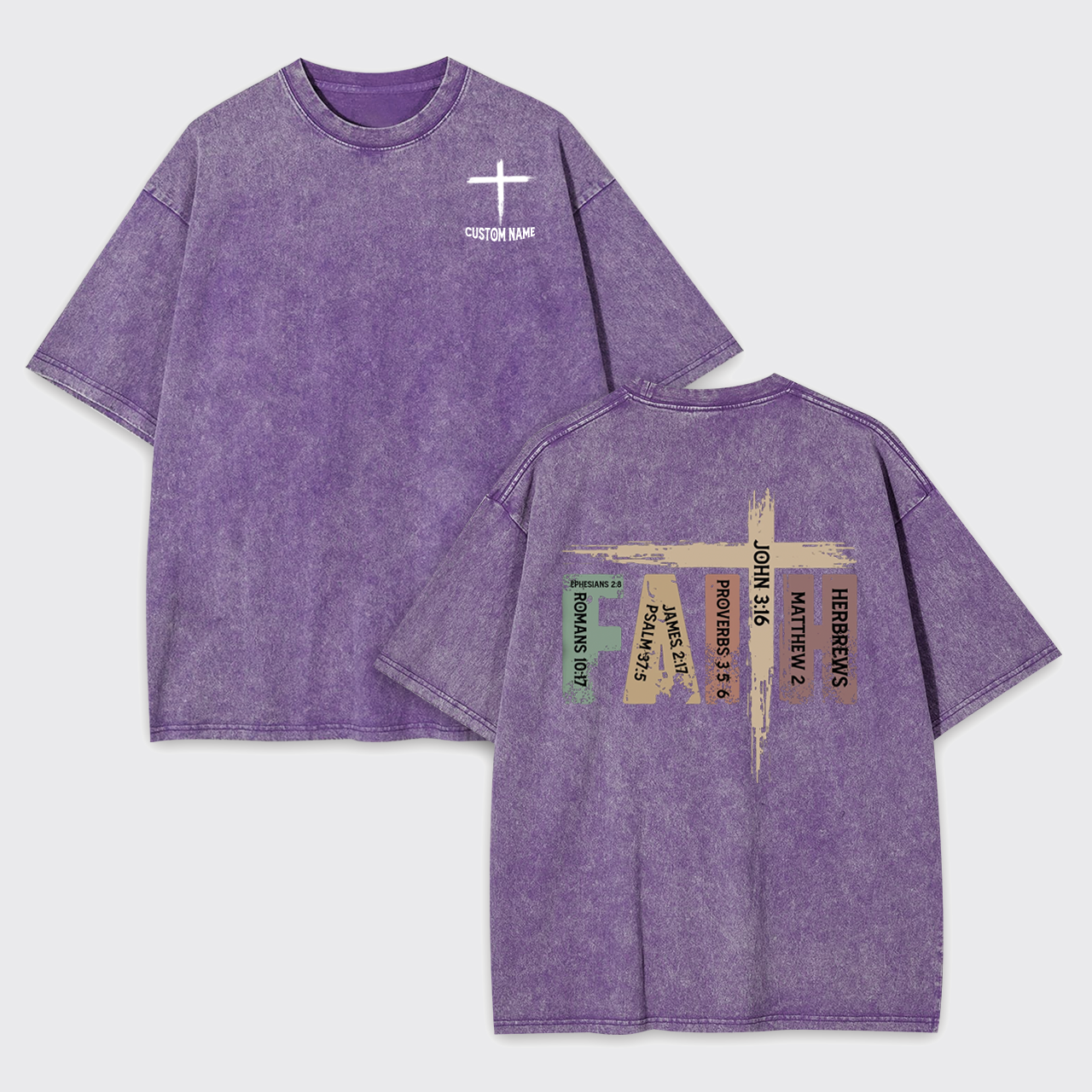 Personalized Retro Christian Garment-dye Tees