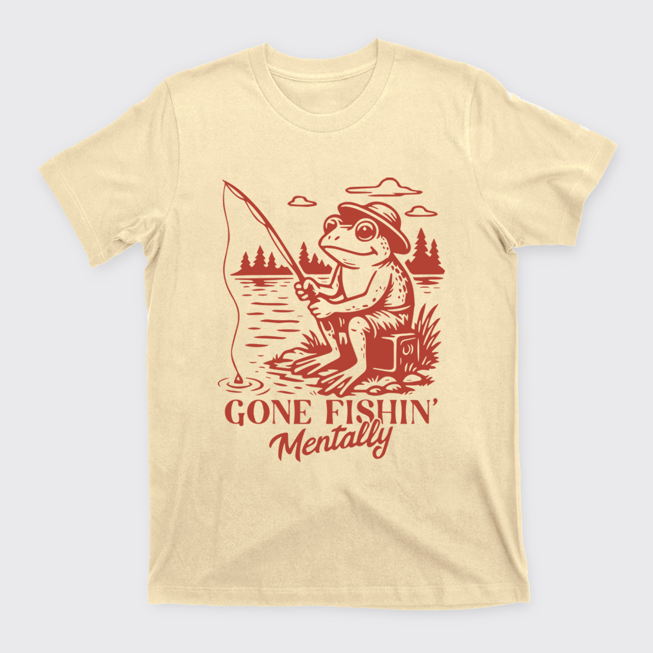 Funny Frog-Gone Fishin' T-Shirts