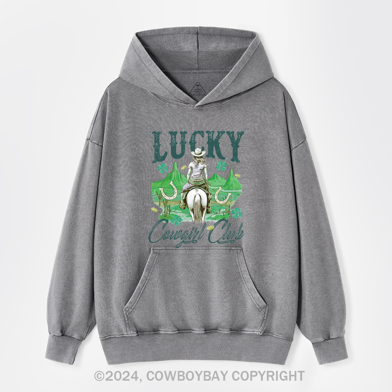Lucky Cowgirl Club Garment-Dye Hoodies