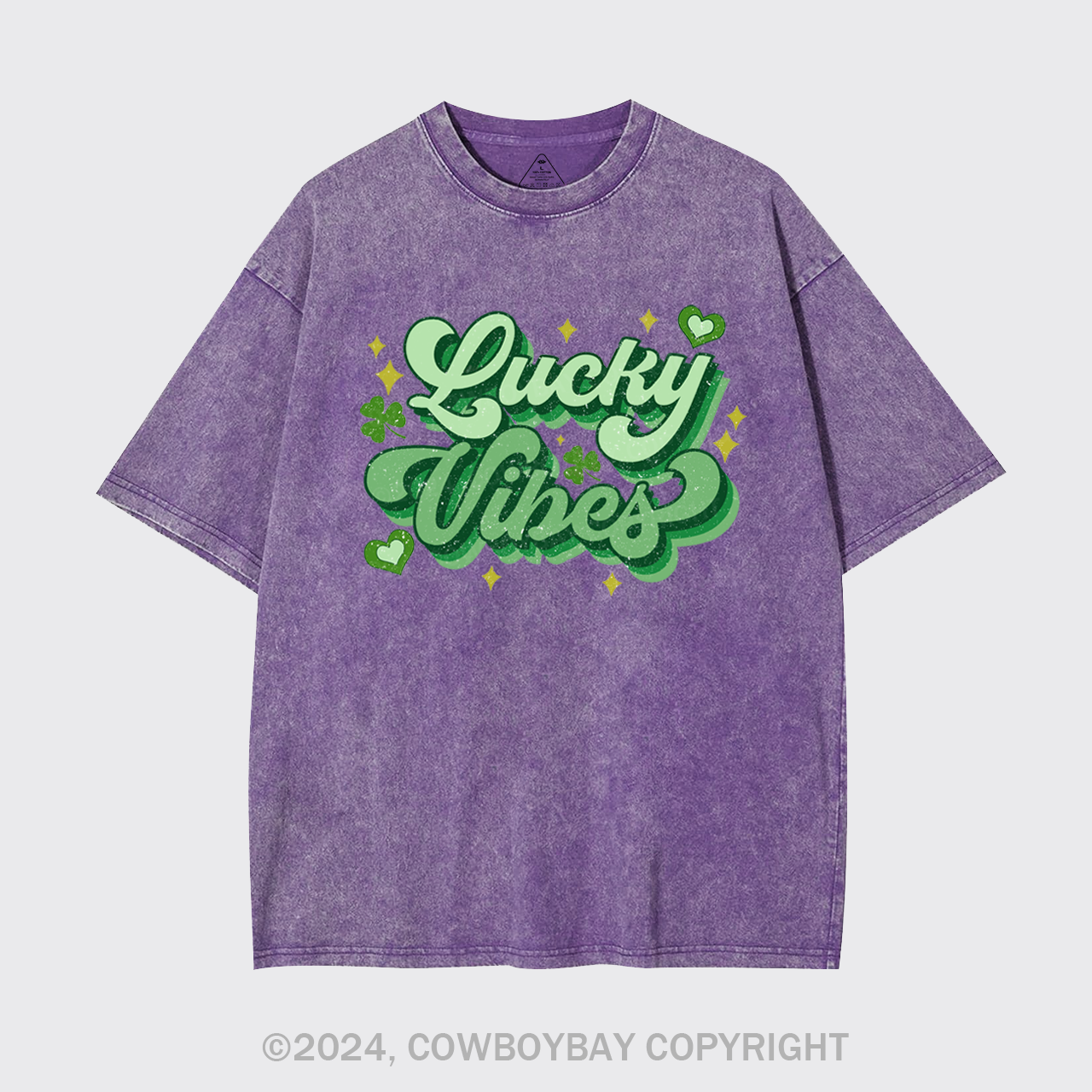 Retro St Patricks Day Garment-dye Tees
